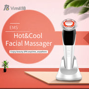 Portable Electrical Muscle Stimulation Hot &amp; Cold EMS Facial Massager Skin Care Device for Face Eye and Neck anti wrinkle-Age Me Gracefully